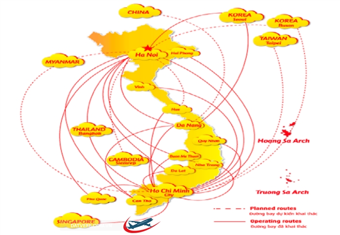 duong bay vietjet